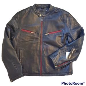 HARD ROCK genuine lambskin leather scooter jacket - NWT